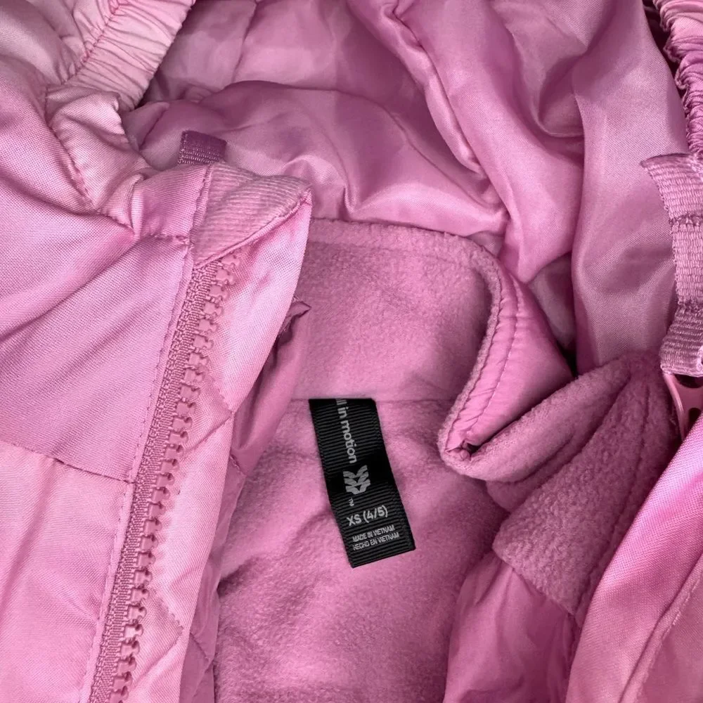All In Motion Kids 3-in-1 Jacket - Pink Size Extra Small (4/5) NWT